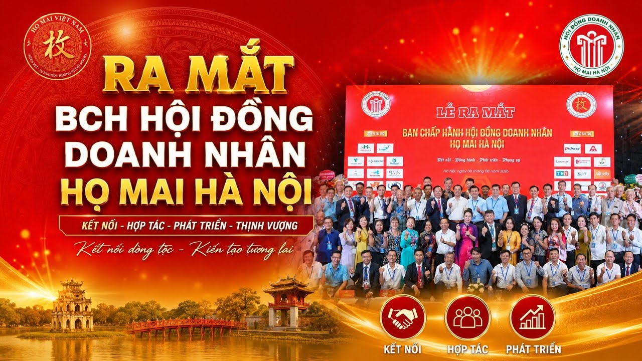 Ảnh bài viết: Ra Mắt BCH Hội Đồng DN Họ Mai Hà Nội. Nhiệm Kỳ I.